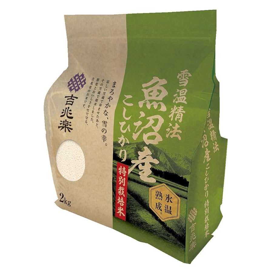 嘘みたいな値段・4種計8kg極上米❤️新潟【吉兆楽】 商品紹介｜雪蔵仕込み米とお米ギフトの吉兆楽